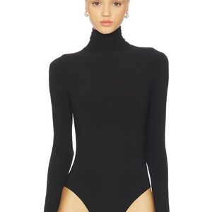 Norma Kamali Classic Black Long Sleeve Bodysuit